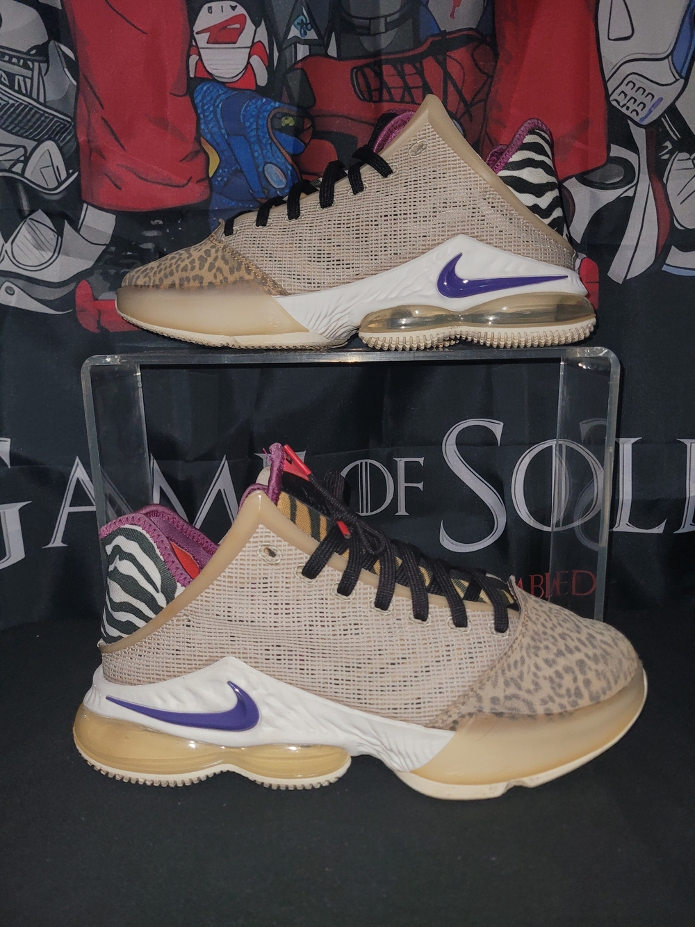 Nike Lebron 19 Low Multicolor Animal Print Basketball Shoes
